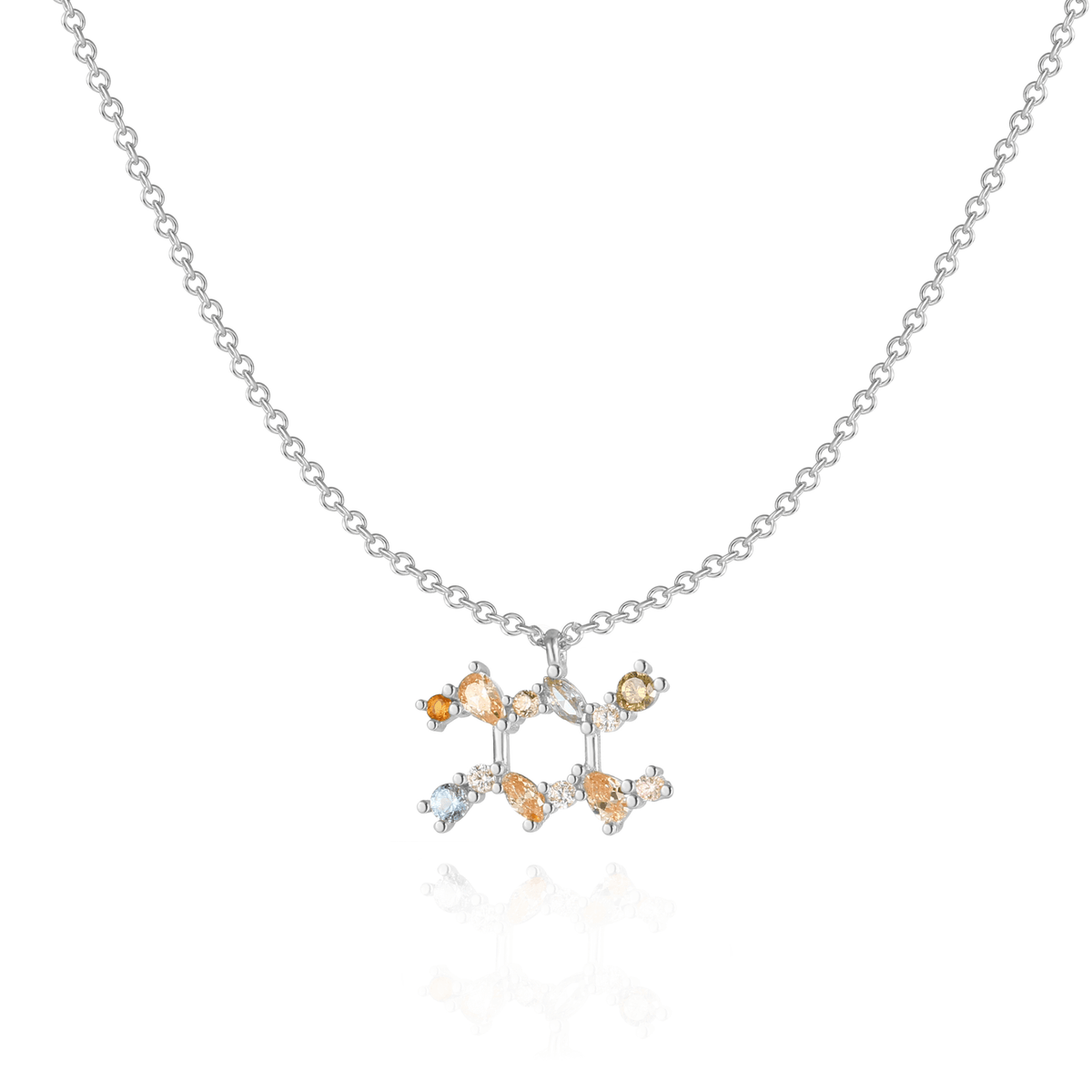 Celestia Zodiac Necklace - Sterling Silver Star Sign Pendant