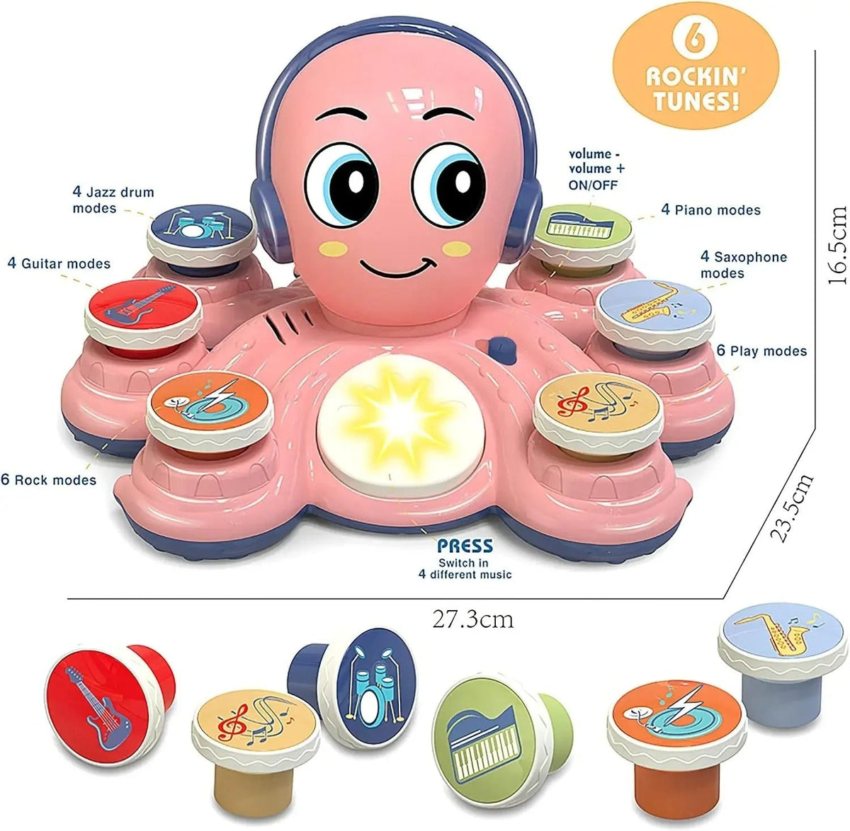 OctoJam - Interactive Musical Toy for Toddlers