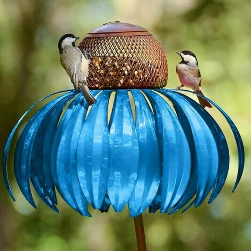 FloraFeeder Bird Feeder - Elegant Flower-Shaped Garden Feeder for Birds