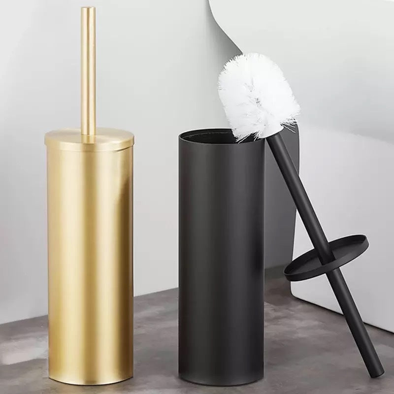 Berrowick - Golden Toilet Brush Holder Accessory