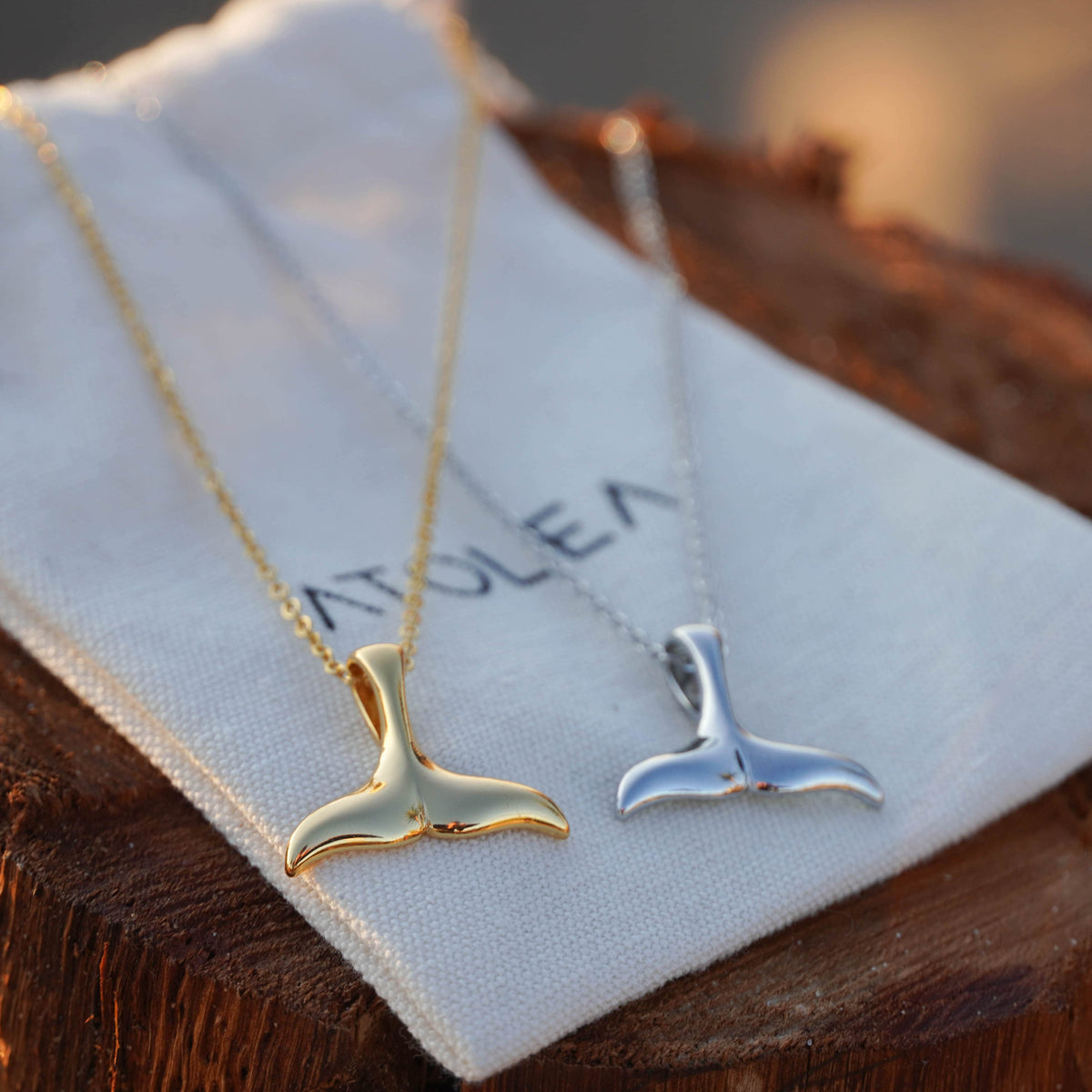 Elara Whale Tail Necklace - Elegant Ocean-Inspired Design