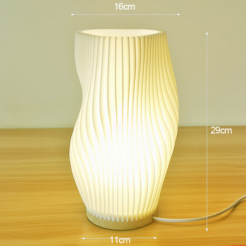 Coro Field - Pleated Cream Accent Table Lamp