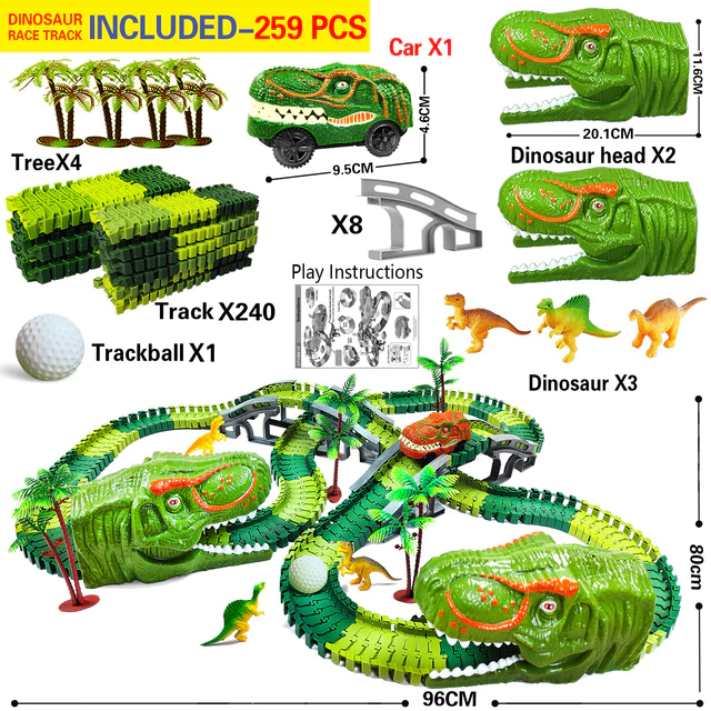 DinoExpress - Adventure Train Playset for Kids