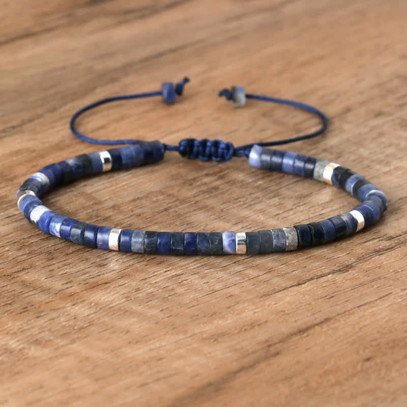 Seraphina Bracelet - Braided Natural Stone Bead Design
