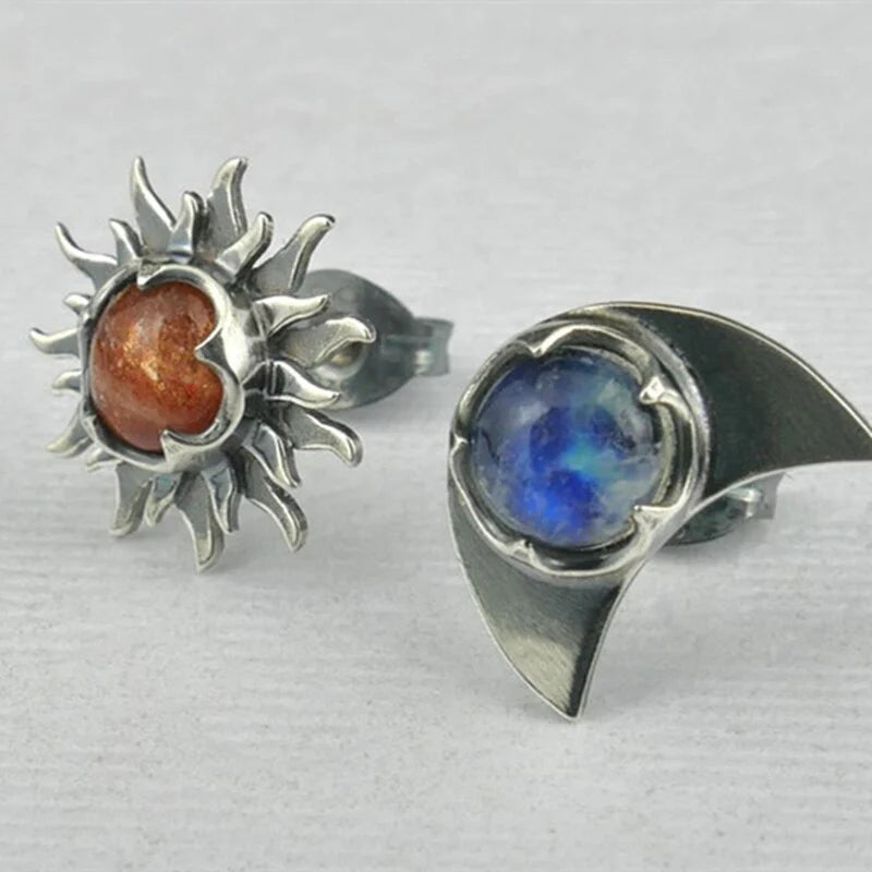 Sun and Moon Earrings - Celestial Design for Everyday Elegance