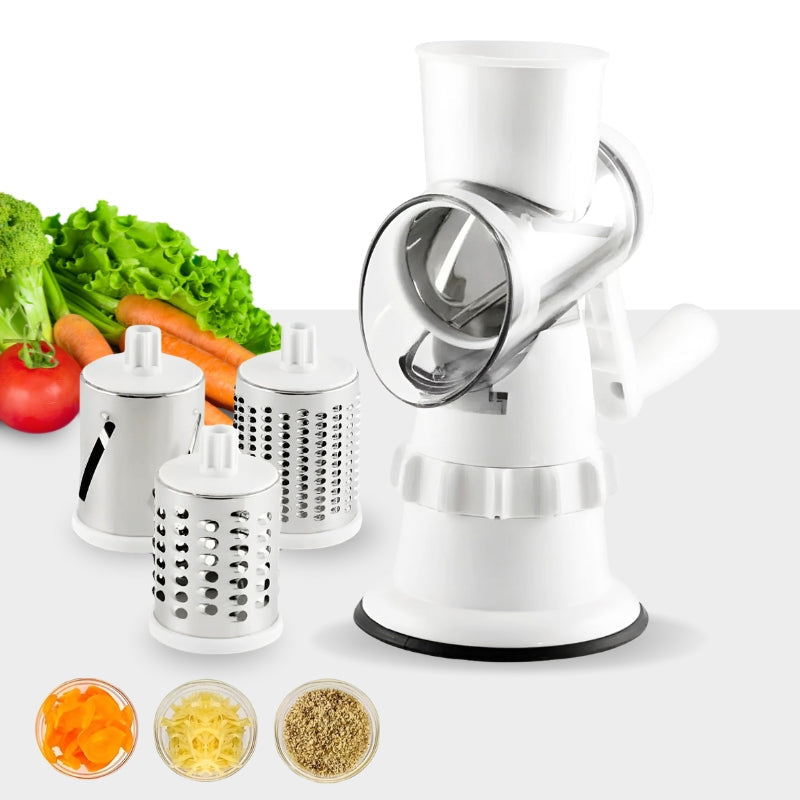VeggieMaster Slicer - Manual 3-Blade Vegetable Slicer