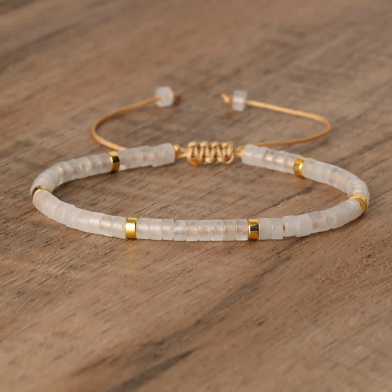 Seraphina Bracelet - Braided Natural Stone Bead Design