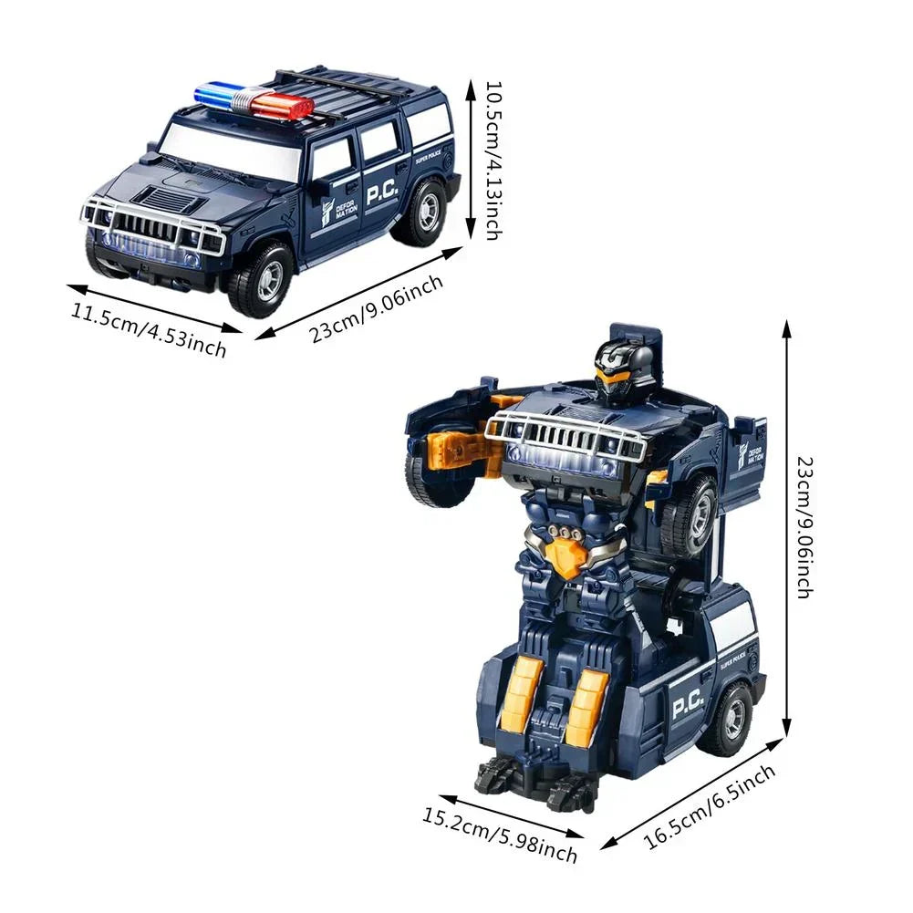 RoboPolice - Transformable Police Car and Robot Toy for Kids