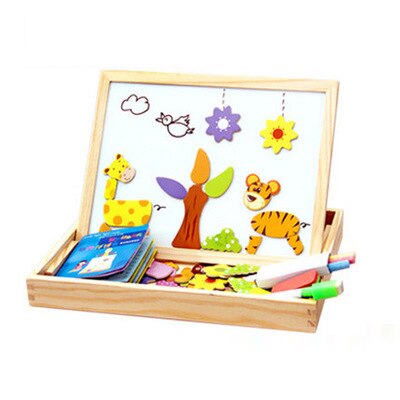DrawPlay Board - Creative Wooden Magnetic Chalkboard for Kids