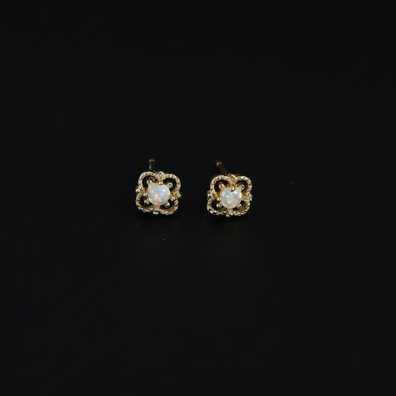 Camelina - Vintage Opal Drop Earrings
