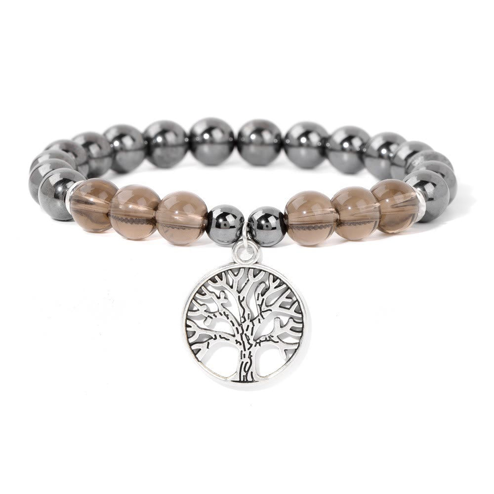 Pemvine - Natural Crystal Bracelet with Tree of Life Design