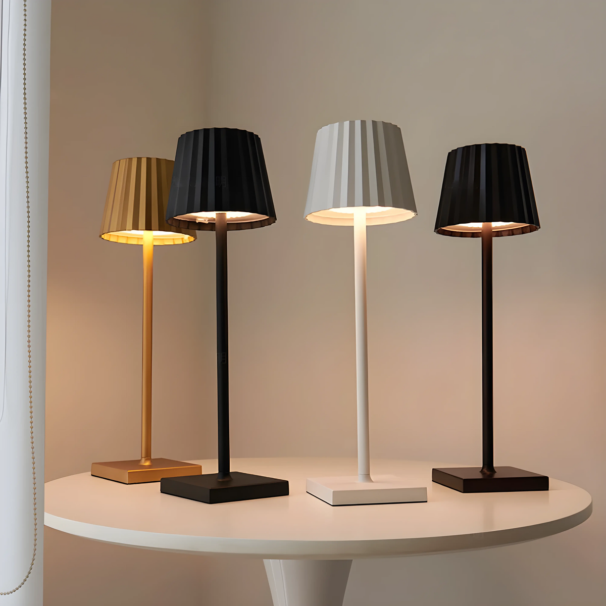 Dawn Hollow - Waterproof Rechargeable Touch LED Table Lamp