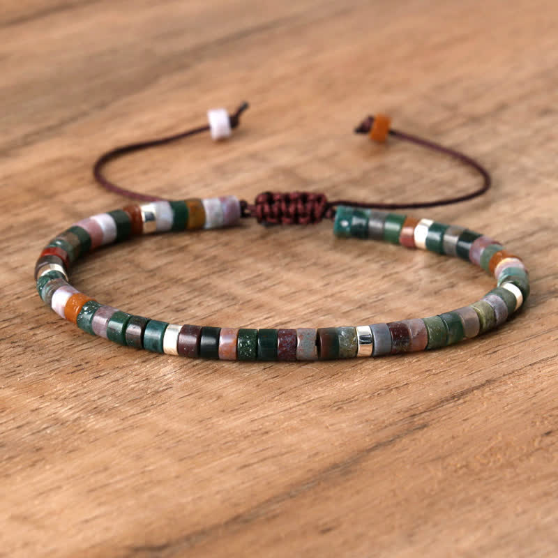 Seraphina Bracelet - Braided Natural Stone Bead Design