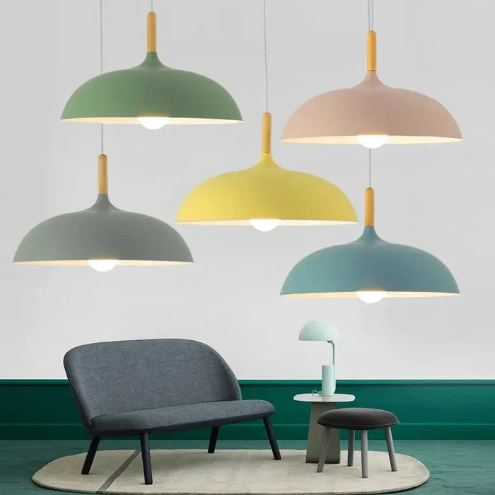 ScandiLuxe Ceiling Light - Scandinavian Oak Wood Pendant Design
