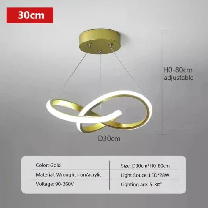 WaveGlow Ceiling Light - Stylish LED Ceiling Lamp with Remote Control