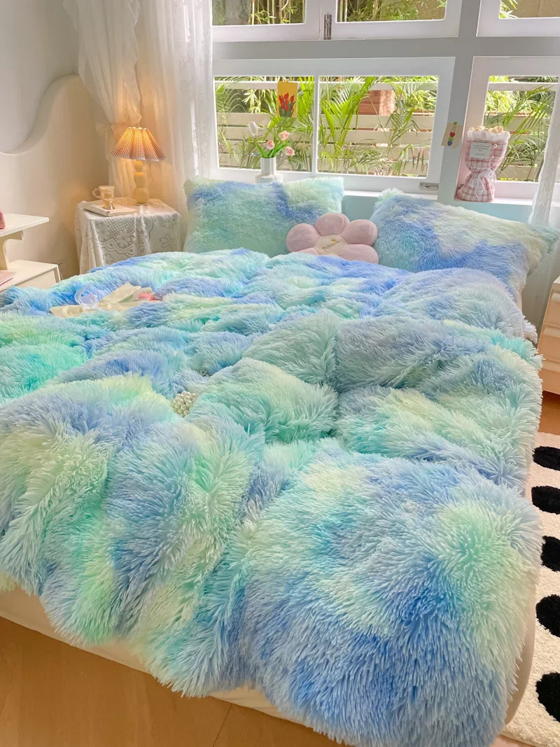 FluffCandy - Plush Duvet Cover Set for Winter Warmth