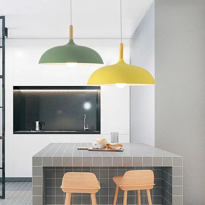 ScandiLuxe Ceiling Light - Scandinavian Oak Wood Pendant Design