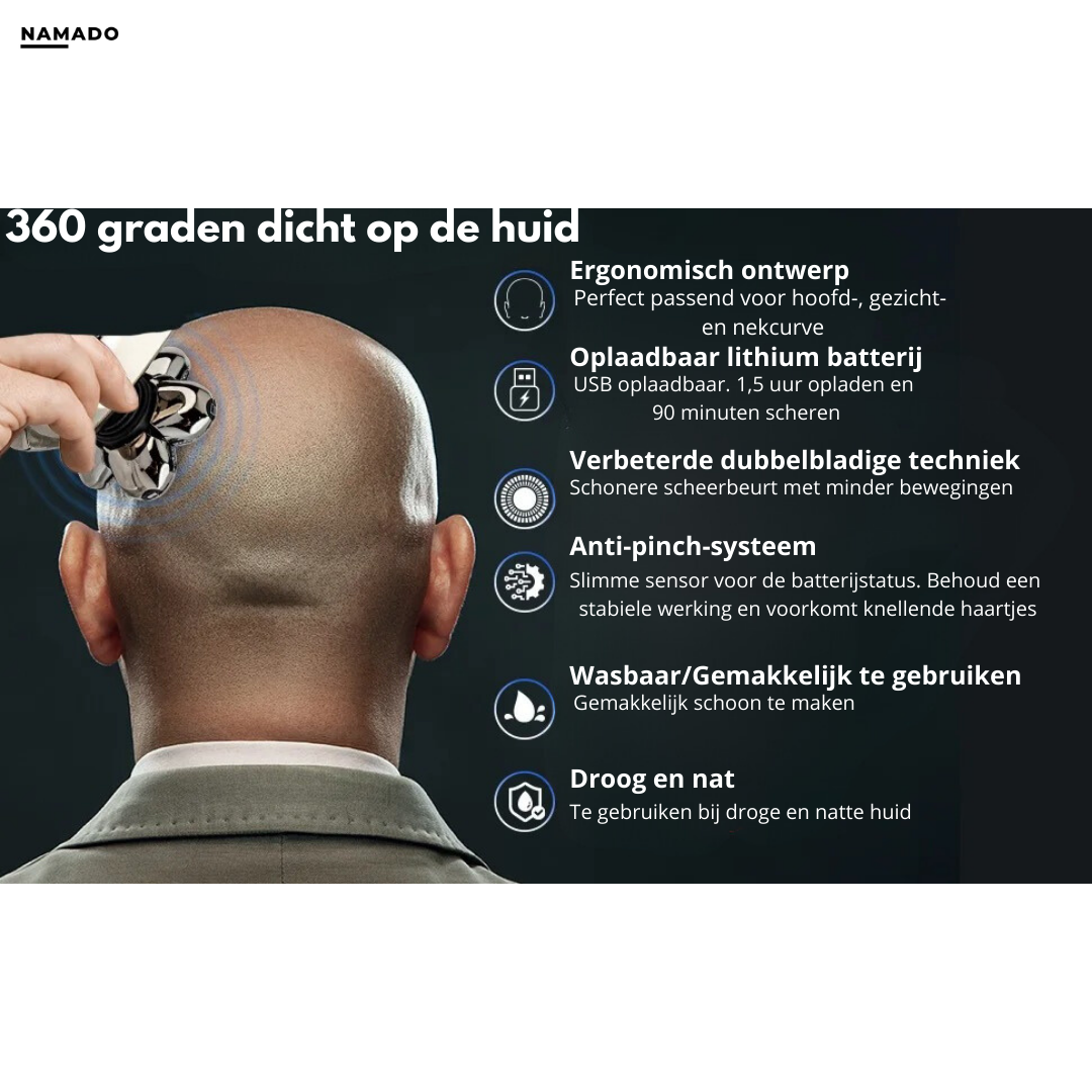 FlexiShave Pro - Luxury Flexible Head Trimmer for a Perfect Shave