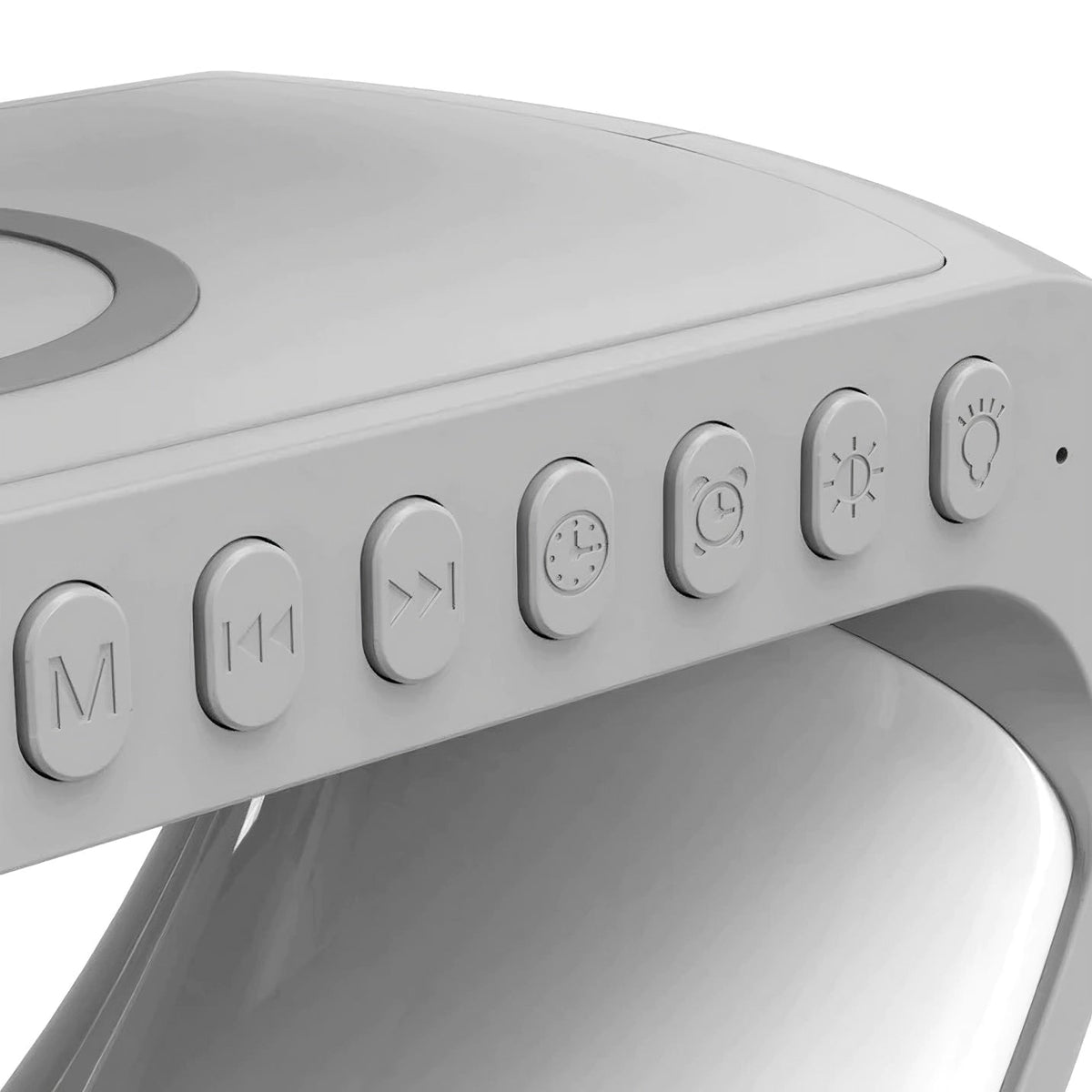 GlowHub - Multifunctional Rechargeable Speaker with Alarm Clock and Ambient Light