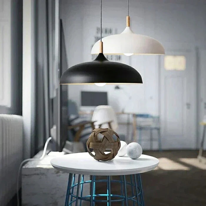 ScandiLuxe Ceiling Light - Scandinavian Oak Wood Pendant Design