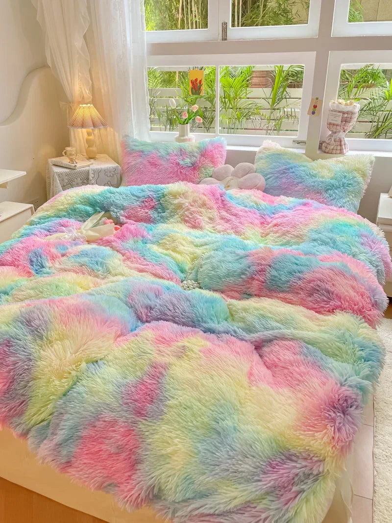 FluffCandy - Plush Duvet Cover Set for Winter Warmth