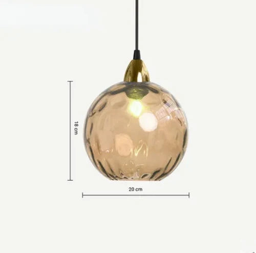 LumiSphere Pendant Light - Elegant Glass Globe Lighting for Timeless Style