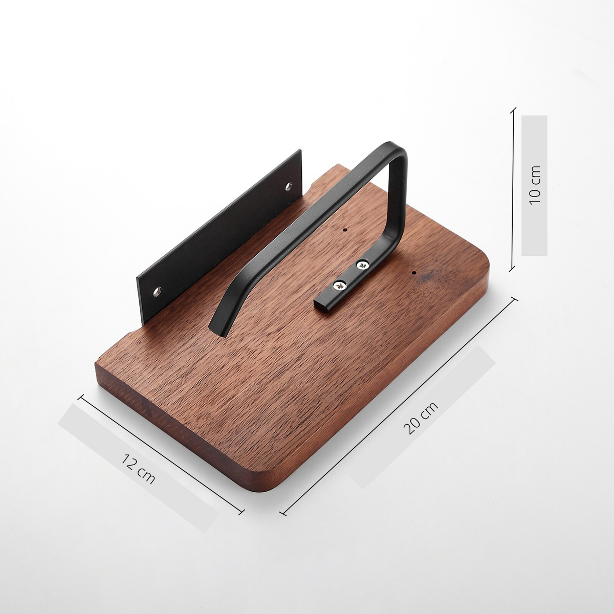WoodEase Holder - Stylish Wooden Toilet Paper Holder with Phone Storage