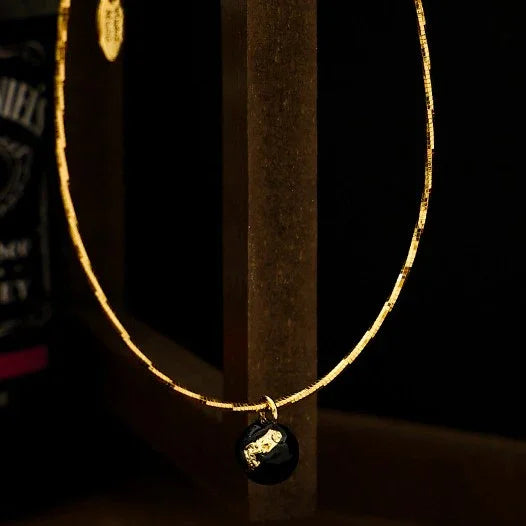 Iris Necklace - Vintage Gold-Dipped Statement Necklace