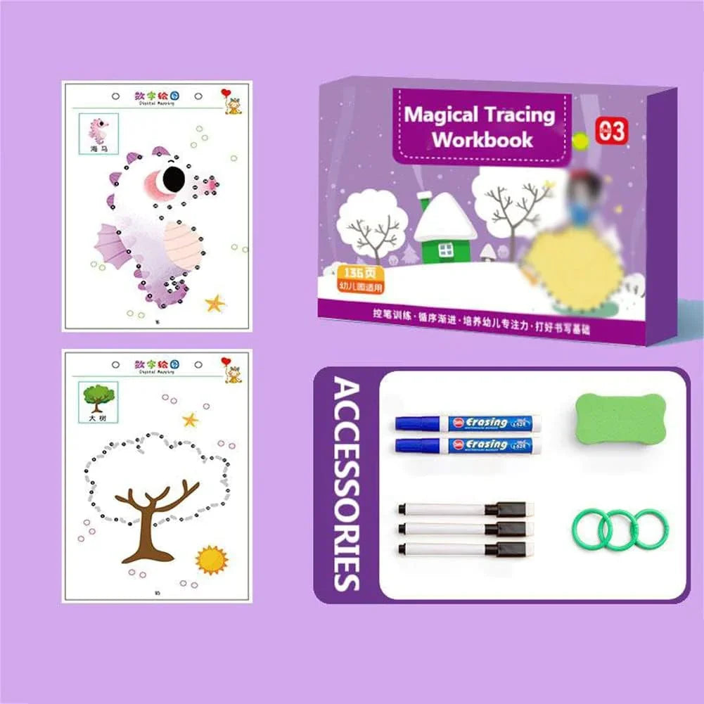 Pembra Reach - Reusable Writing Practice Workbook For Kids