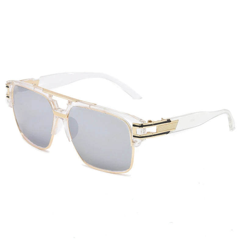 Hein Sunglasses - Vintage Luxe Mirrored Square Sunglasses