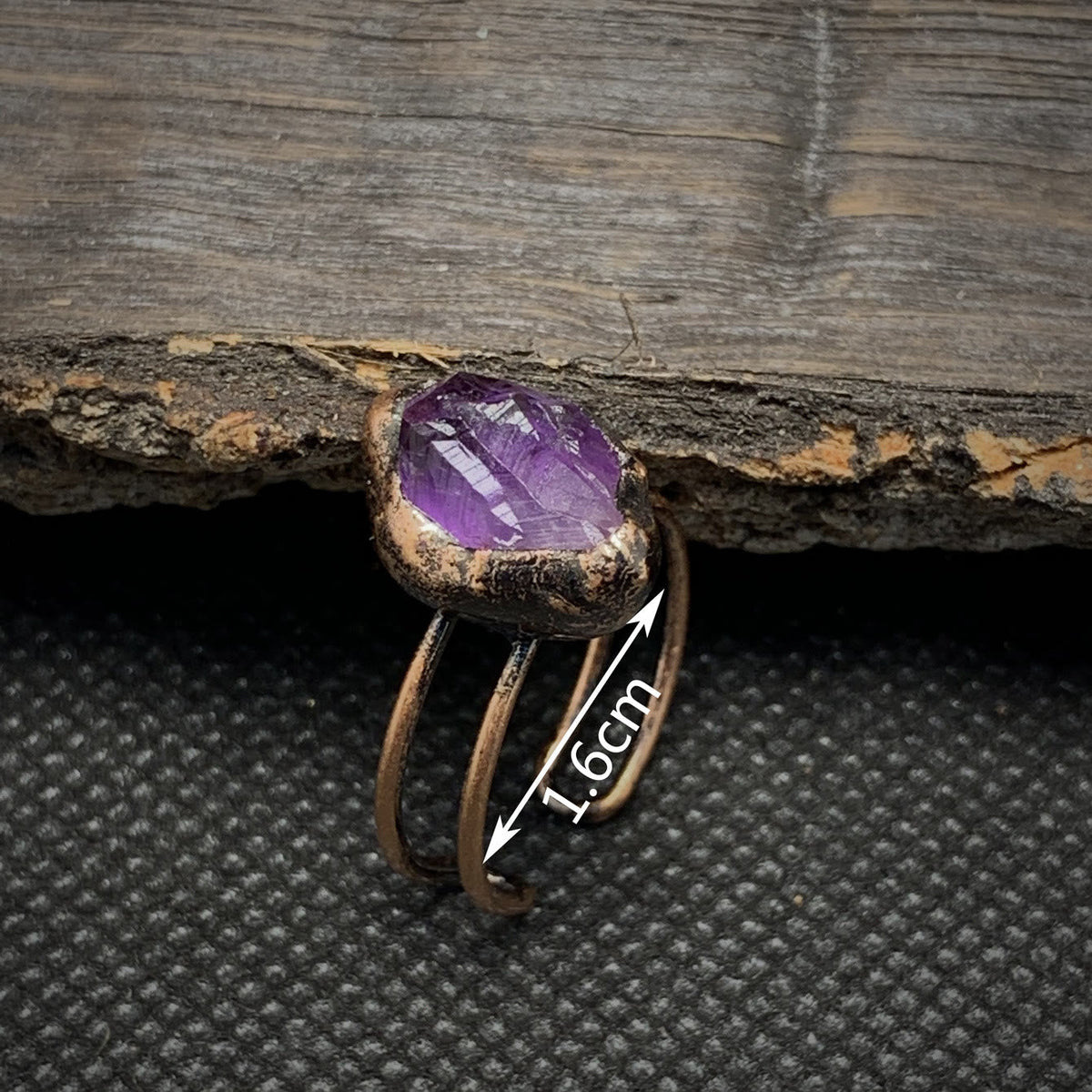 Cadria - Natural Raw Birthstone Ring