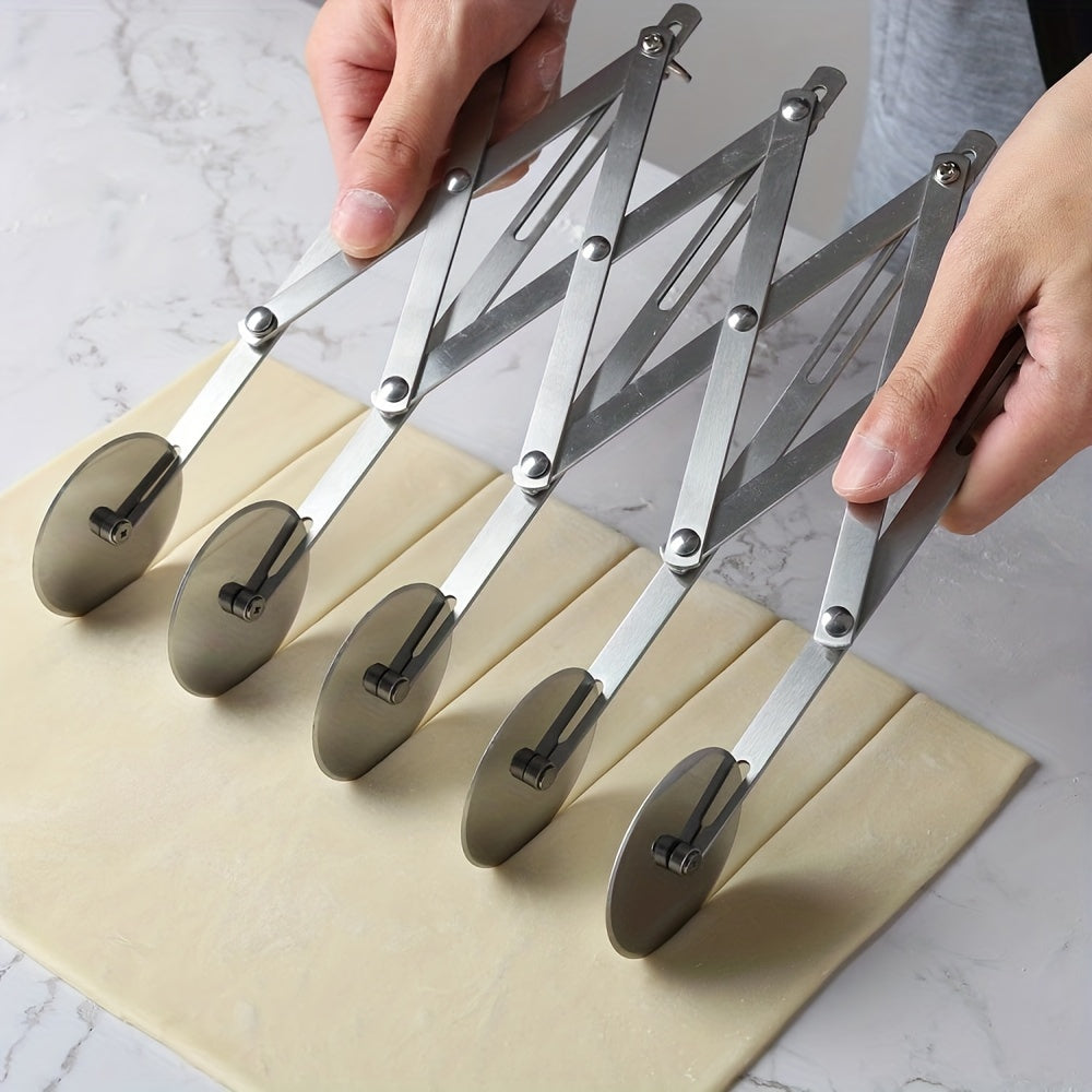 Slizer - Multifunctional 5-Wheel Pizza and Dough Cutter with Handle