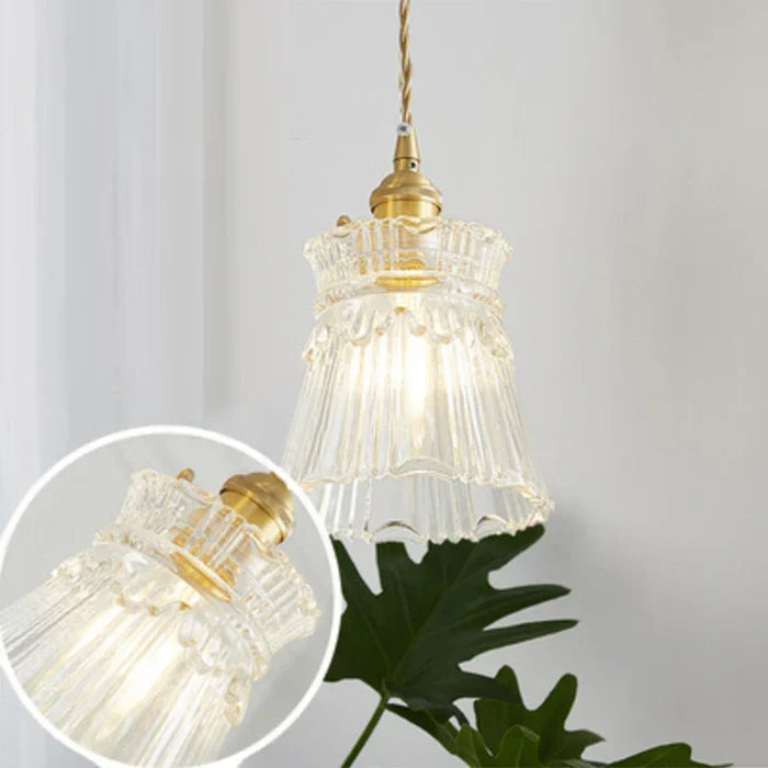 OpulentGlow Pendant - Elegant Handblown Glass Pendant Light