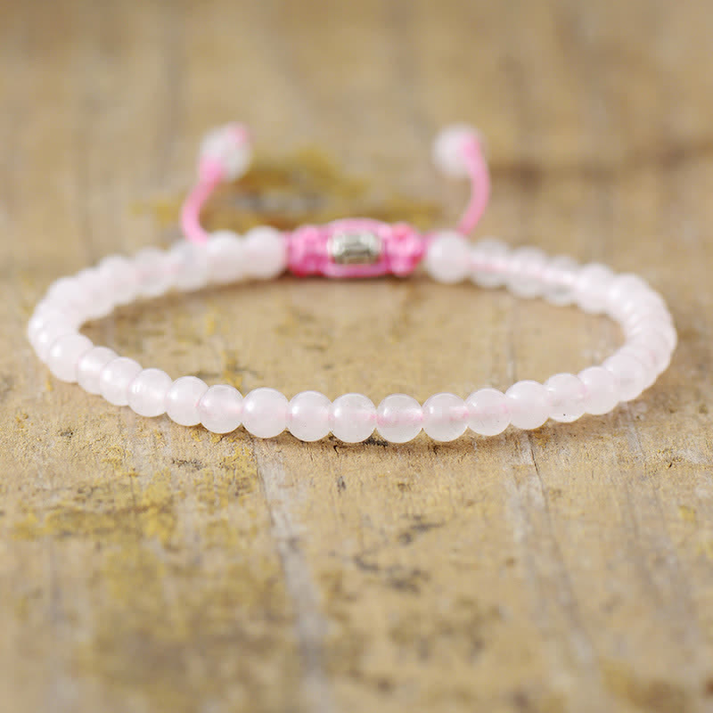 Korrin Braided Bracelet - Adjustable Natural Stone Bead Bracelet