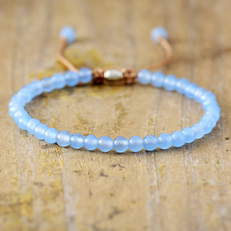 Korrin Braided Bracelet - Adjustable Natural Stone Bead Bracelet