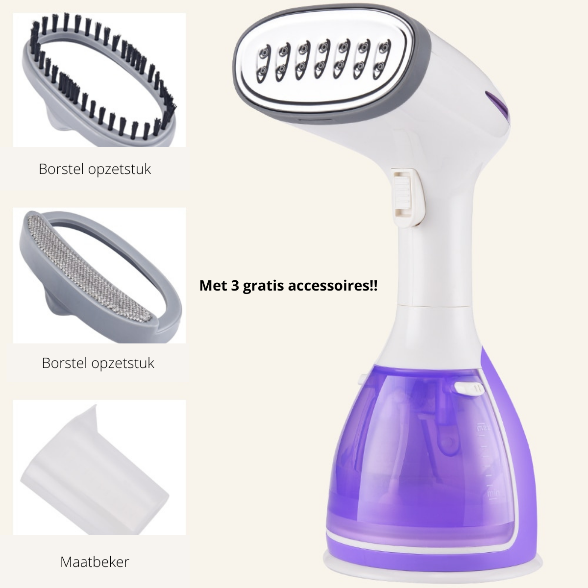 SteamEase - Compact Portable Wrinkle-Free Garment Steamer