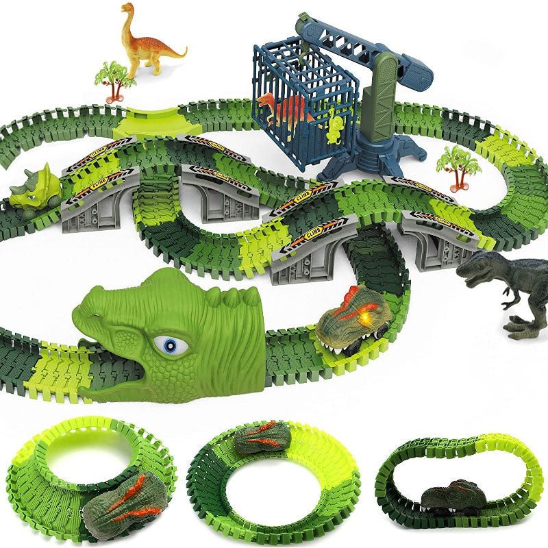 SpeedFlex Track - Flexible Racetrack Set with LED Vehicles