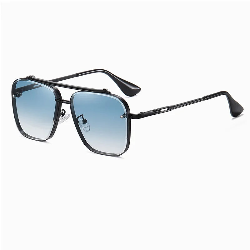 Zoltan Shades - Bold Metal Frame Gradient Sunglasses
