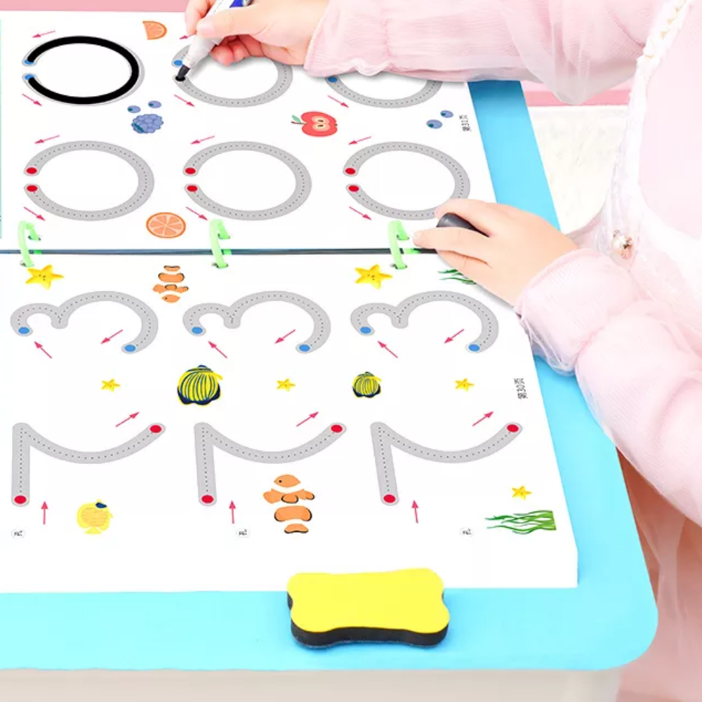 WriteMaster Board - Reusable Writing and Drawing Board for Kids
