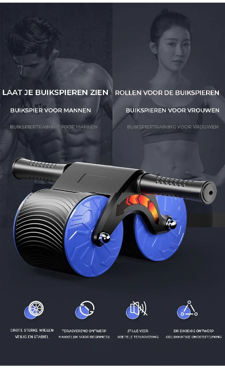 AbRoller Pro - Automatic Rebound Ab Wheel Roller
