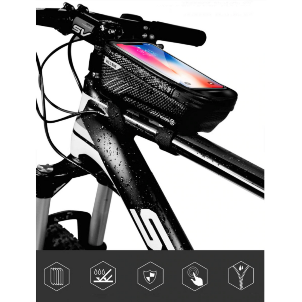 FrameMate - Practical Bike Frame Bag for Your Gear