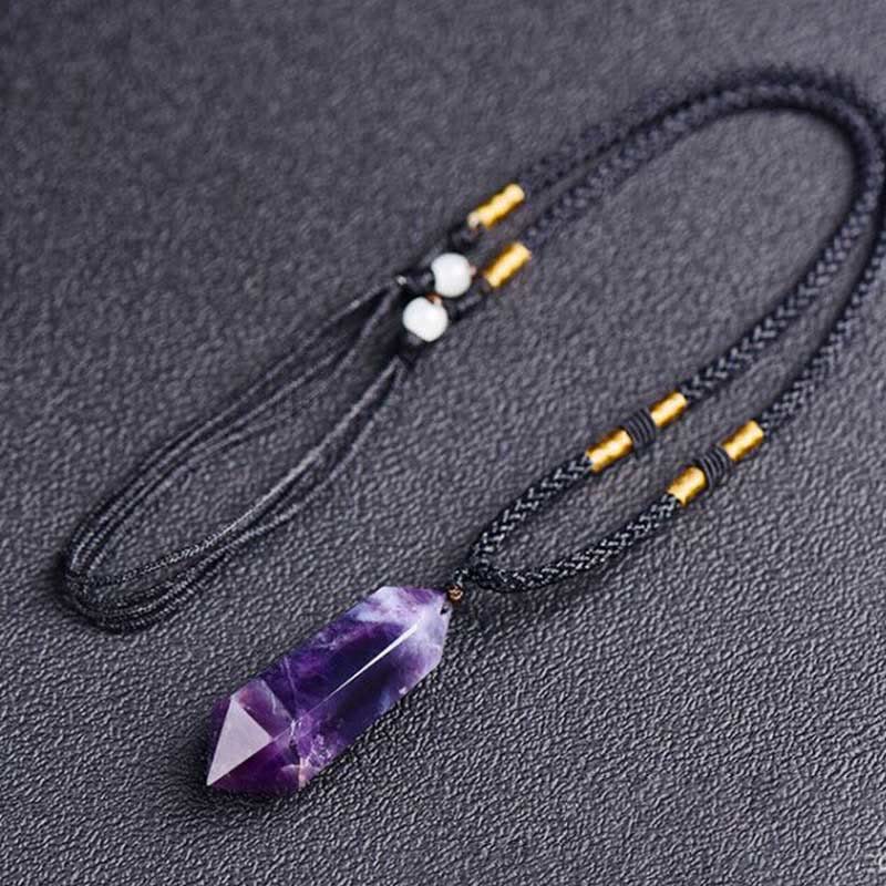 Faelara - Amethyst Healing Crystal Necklace