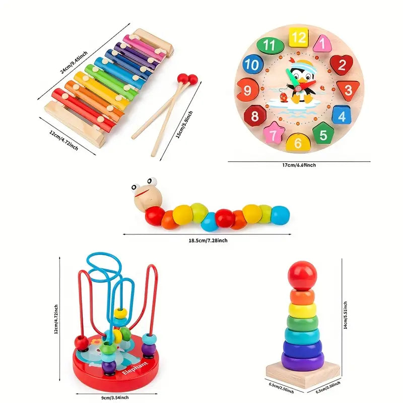 5-in-1 Montessori Play Set for Kids - Discover Creative Play Fun