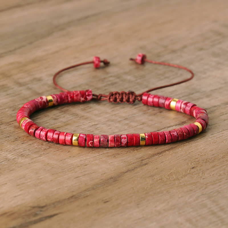 Seraphina Bracelet - Braided Natural Stone Bead Design