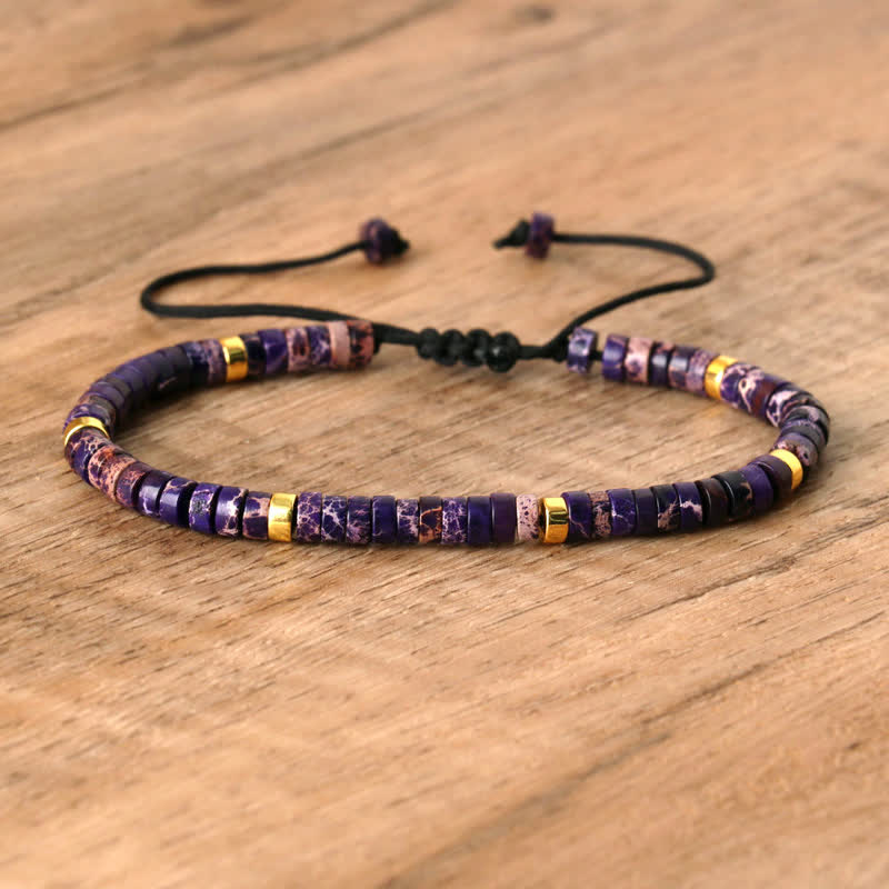 Seraphina Bracelet - Braided Natural Stone Bead Design