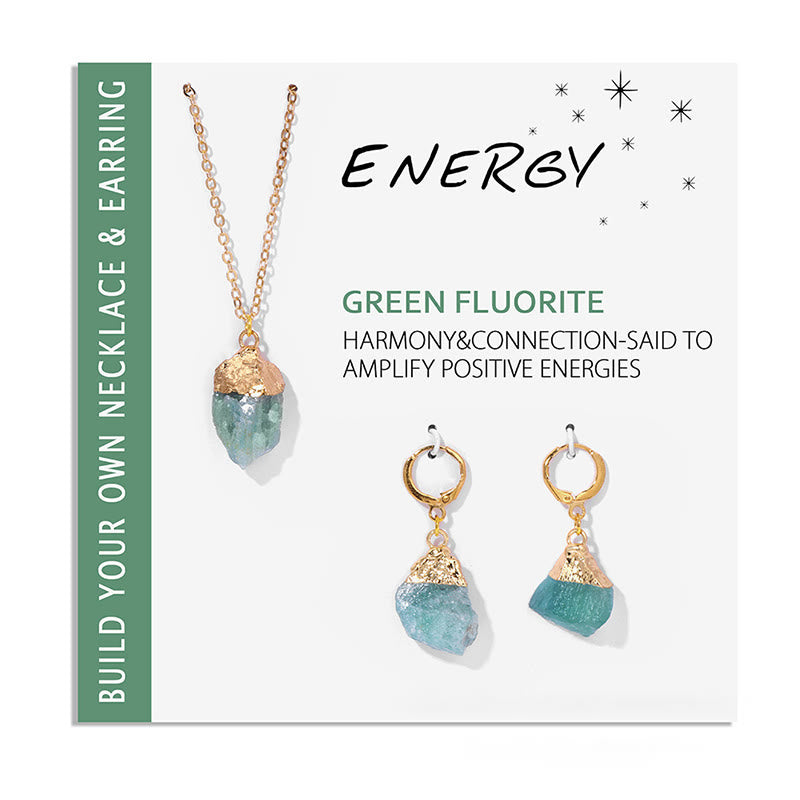 MoraVeil - Crystal Jewelry Set with Necklace and Earrings