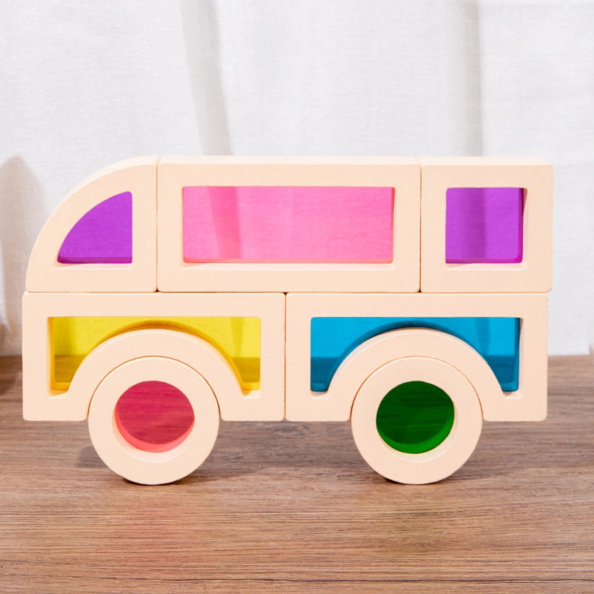 CreativeBlocks - Colorful Wooden Play Blocks for Kids