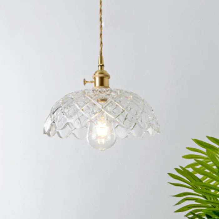 OpulentGlow Pendant - Elegant Handblown Glass Pendant Light