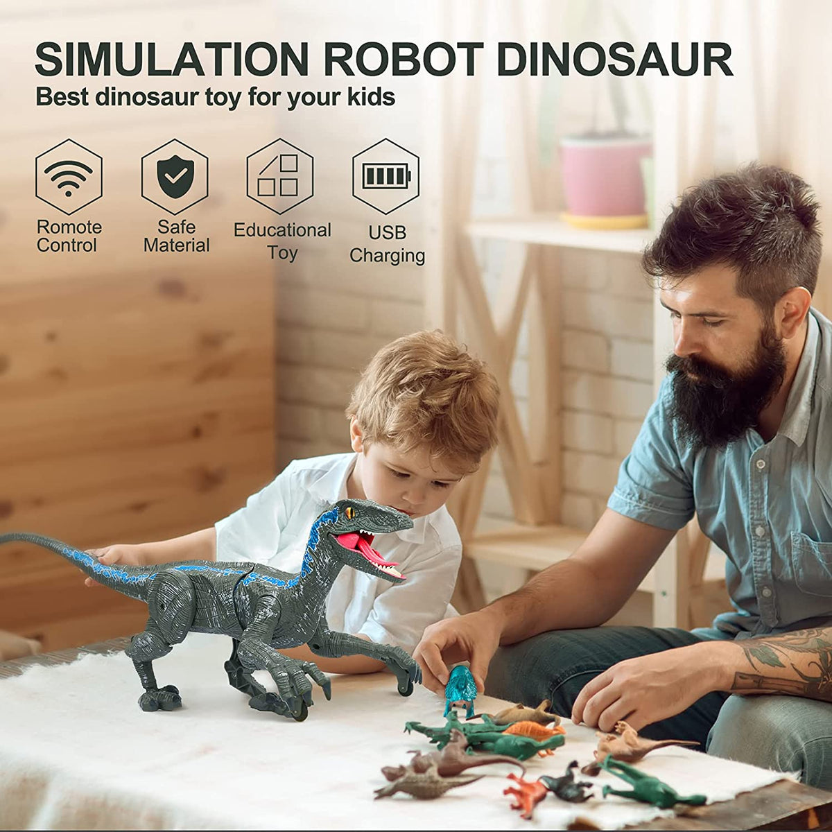 DinoMotion - Realistic Velociraptor with Remote Control