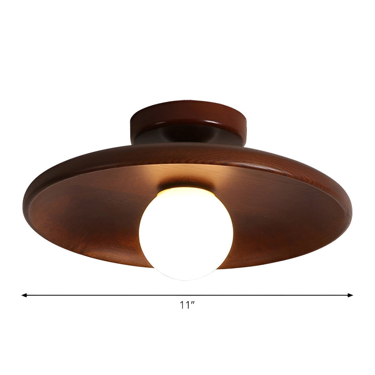 WoodBliss - Minimalist Wabi Sabi Wooden Ceiling Lamp